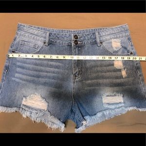 Distressed Jean Shorts